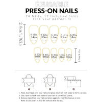 Uñas Postizas Francesas Cortas 24 PCs Con 1 Jelly Y 1 Archivo De Uñas Material ABS Estilo Diverso Sin Químicos De Alta Importancia - details 33