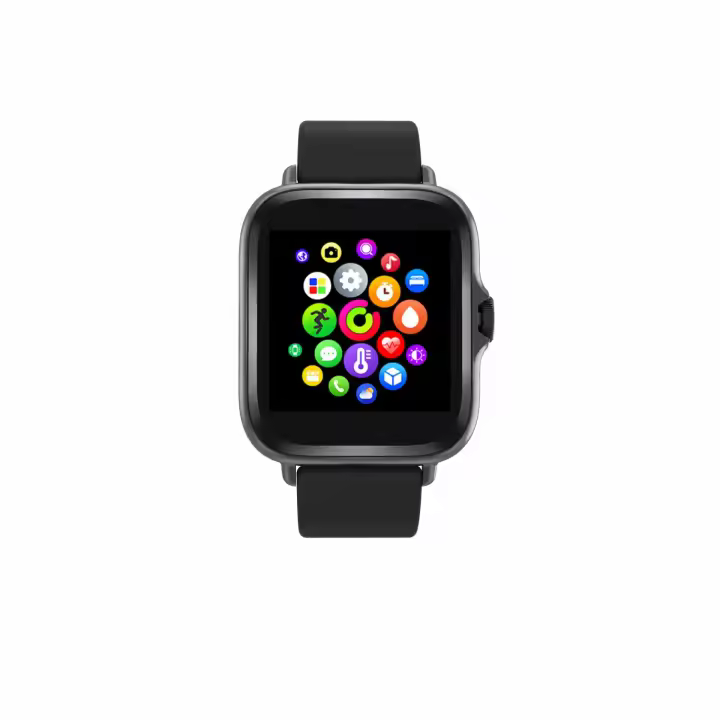 Reloj inteligente Bluetooth con pantalla TFT totalmente táctil de 1,44” con sensor de frecuencia cardíaca y función de llamada envio 24 h - 1