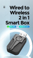 Adaptador Wireless Android Auto Carplay Mini Ai Box Dongle Para VW Audi Toyota Mazda Nissan Chevrolet Suzuki Subaru Kia Ford Opel - details 1