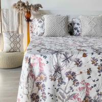 Juego de Sábanas Alo Home 100% Algodón Estampado Floral Violetas Cama 90/135cm - details 4