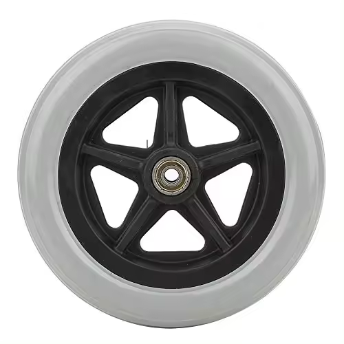 Rueda de reposición de Goma de 7 pulgadas para Silla de ruedas, andadores y ruedas. - 1