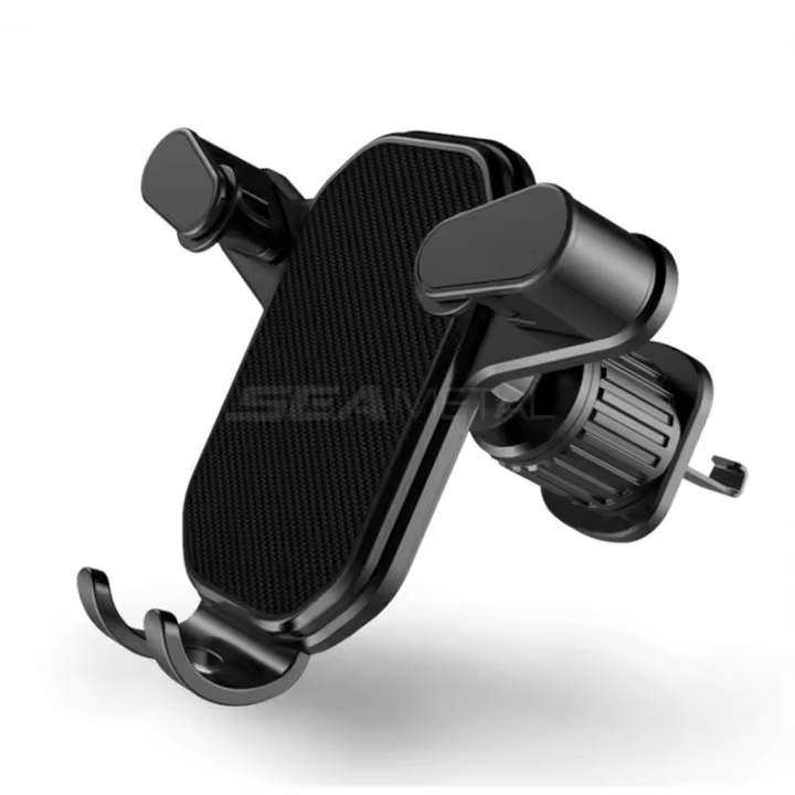 SEAMETAL Soporte De Teléfono Para Coche Universal Clip De Extensión Para Ventilador De Coche Soporte De Mano Libre Para iPhone Samsung Negro - 1