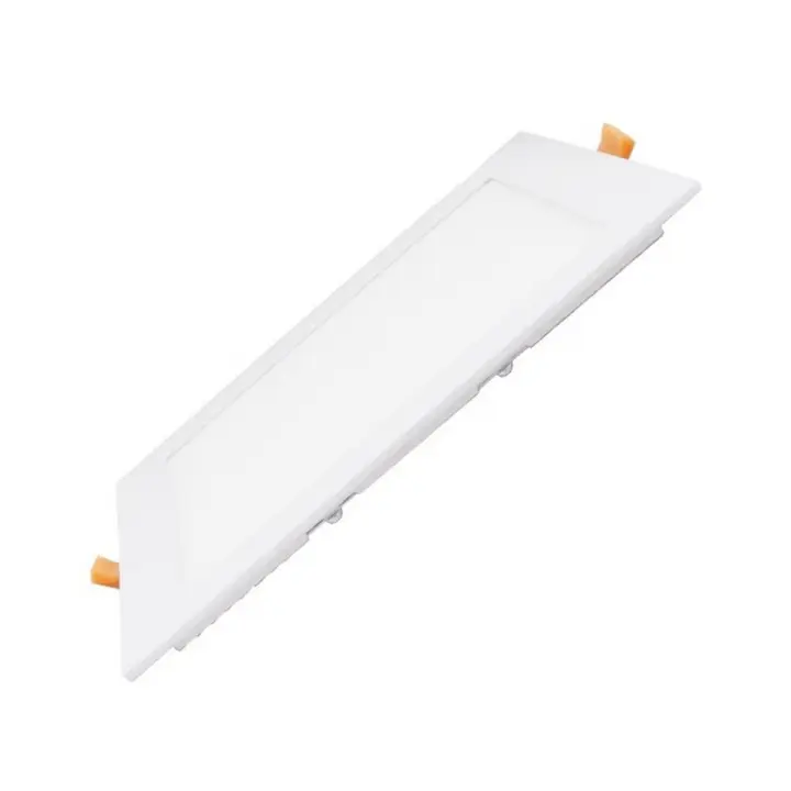FACTORLED DOWNLIGHT LED EMPOTRABLE CUADRADO 20W OSRAM, PLACA SLIM, PANEL EXTRAPLANO TECHO MARCO BLANCO, GRAN LUMINOSIDAD, LUZ BLANCA 3000K-4000K-5700K - 1