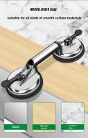 Herramienta De Elevación Por Succión Con Cuchilla Doble Y Triple Juego Para Azulejos Vidrio Piso Herramienta De Succión De Aluminio Sin Químicos Peligrosos - details 3