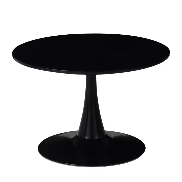 Lúzete - Mesa De Centro San Antoni ø70 Cm Negra  Madera Y Metal - 1