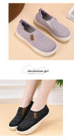 Zapatillas De Verano Para Mujer Transpirables Con Suela Gruesa Y Diseño Atractivo Zapatos Vulcánicos Con Material De Suela De Goma Talla Verdadera - details 2