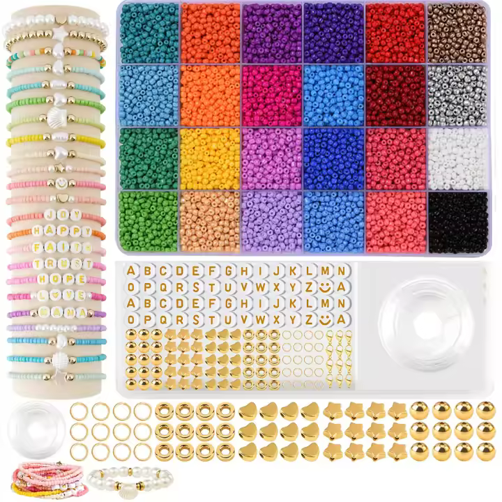 Juego De Pulseras Para Niños Hechas a Mano Con Arcilla Polimérica De 3mm Para Crear Joyería DIY Accesorios De Entretenimiento Y Educación - 1