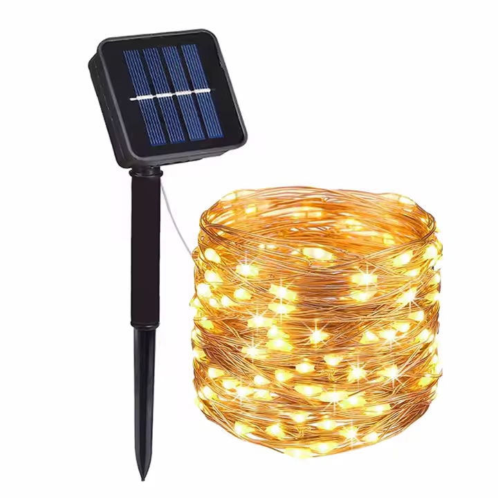 Luces Solares LED Para Exterior Decoración De Fiesta De Jardín Y Terraza Luces De Fairy Para Cumpleaños Y Boda Incluye Batería Fuente De Energía: Solar - 1