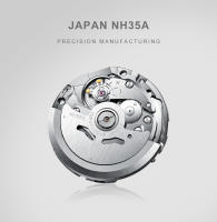 Reloj Mecánico Para Hombre CADISEN 2024 Lujo Resistente Al Agua 10Bar Movimiento Japonés NH35 Acero Inoxidable Con Cristal De Zafiro - details 3