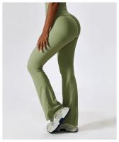 Pantalones De Yoga Para Mujer Cintura Alta Flared Transpirables Pantalones Deportivos Para Gimnasio Y Correr Talla Verdadera - details 6