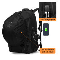 Mochila Para Motocicleta Y Ciclismo De Gran Capacidad Impermeable Portador De Casco Ideal Para Escuela Senderismo Y Viajes - details 3