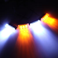 Luz De Advertencia Estroboscópica Frontal Para Coche 12V LED Luz De Señal De Emergencia Policial Con Luz De Día Potencia Alta Material Plástico - details 5