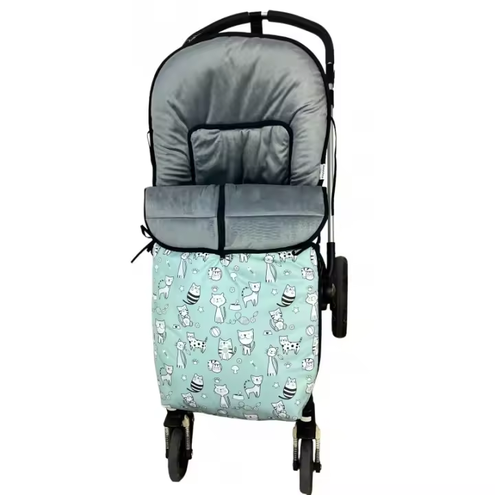 Danielstore Saco Silla Paseo Bebé  Universal Saco Polar Invierno con Cremallera, Cabezal ajustable, Saco impermeable y Transpirable, Fácil Limpieza - 1