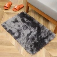 VIKAMA Alfombra De Peluche Gruesa Con Diseño De Tie-dye Gradient De Seda Y Lana Para Decoración De Sala De Estar Y Dormitorio Estilo Nórdico - details 2