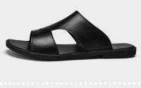 CLOHOO Sandalias De Cuero Para Hombre Casual Cómodas Y Antideslizantes De Verano Calzado De Lujo Para Exteriores Talla Verdadera - details 4