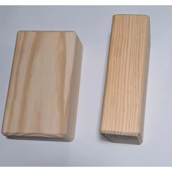 Pareja Ladrillo Bloque de Yoga 100% Madera - 1
