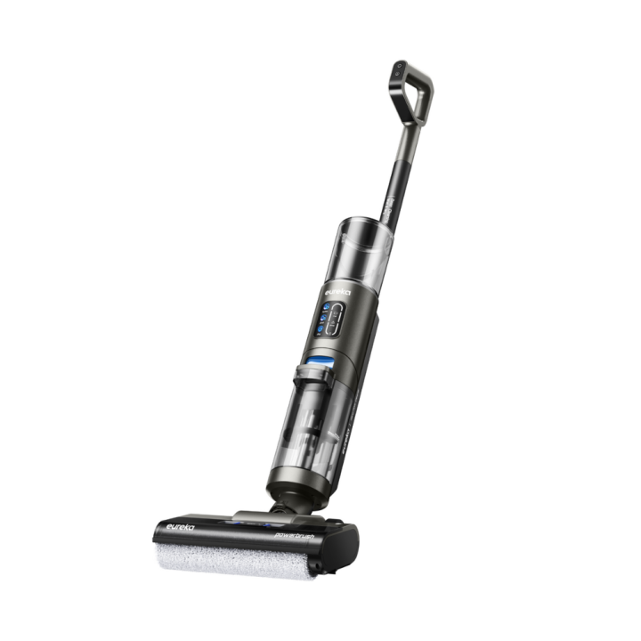 Eureka NEW430 Aspiradora en Seco y Húmedo, Escoba Eléctrica Sin Cable, Aspiradora Friegasuelos Multisuperficie, Limpieza de Pelo de Mascotas, Limpieza de Bordes, Depósito Doble de Agua, Navegación por Voz
