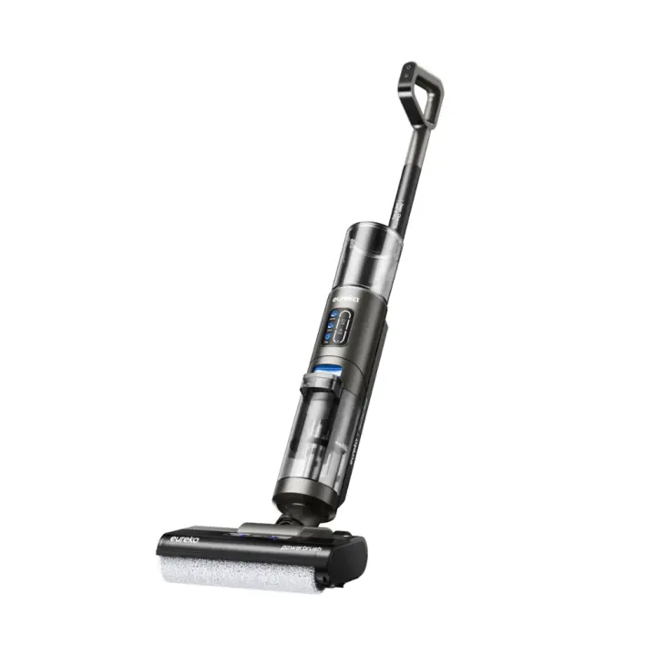 Eureka NEW430 Aspiradora en Seco y Húmedo, Escoba Eléctrica Sin Cable, Aspiradora Friegasuelos Multisuperficie, Limpieza de Pelo de Mascotas, Limpieza de Bordes, Depósito Doble de Agua, Navegación por Voz - 1