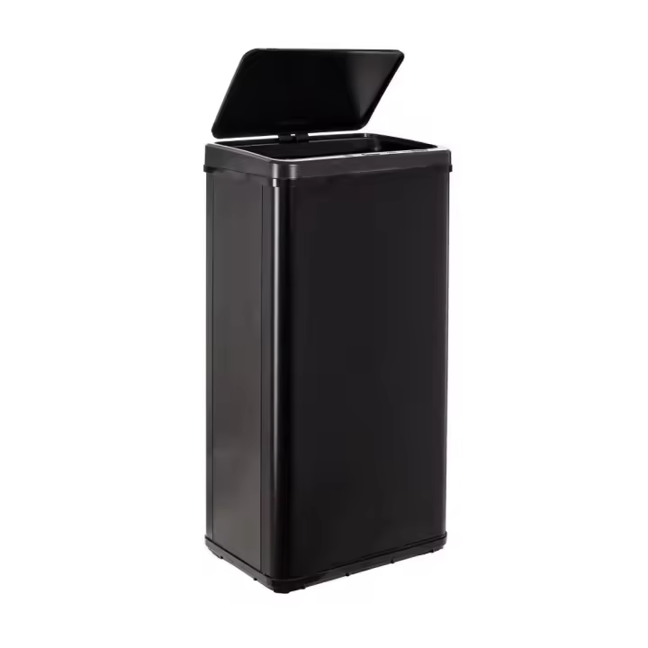 ORION91 Cubo Basura Papelera Tapa Automatica Con Sensor de Movimiento Inteligente (79,5x35,5cm) 60L Color Negro carga Pilas o Batería Cocina Comedor Oficina - SpazioLuzio - 1