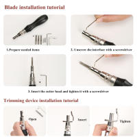 Kit De Herramientas De Cuero KRABALL 7 En 1 Profesional Ajustable Con Punzón De Costura Y Redondeador De Borde Para Técnica De Grabado Y Corte - details 2