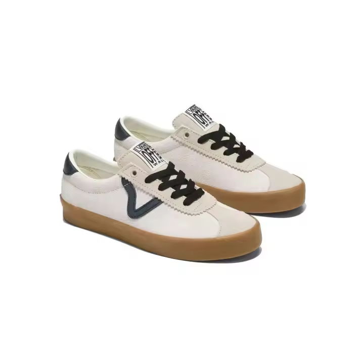 Zapatilla Unisex Vans Sport Low Beige Negro - 1