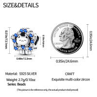 925 Plata Esterlina Encantador Gato Uña Rosa Charms Bolas Para Pulsera Original 3mm Joyería Fina Hecha a Medida Cumpleaños Fiestas Aniversarios Bodas Compromisos - details 22