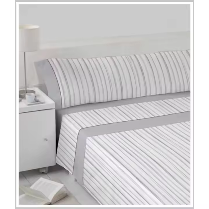 Juego de Sábanas 100% Algodón Supreme Abasi Gris – Suavidad y Confort Absoluto 💤 - 1