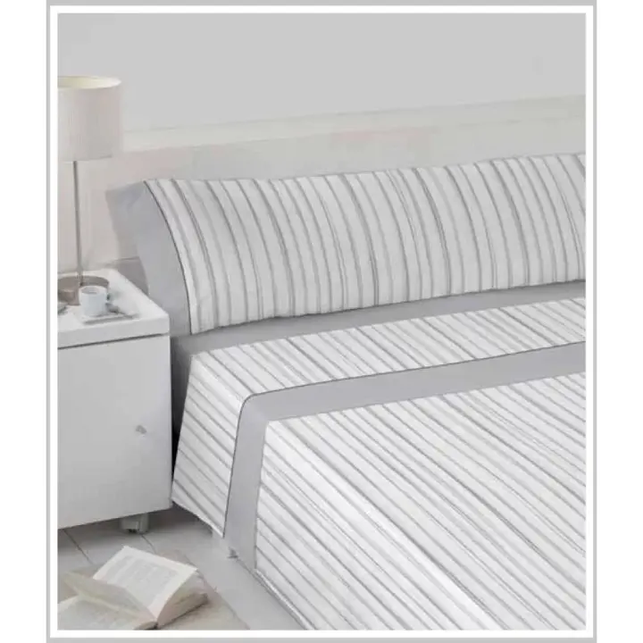 Juego de Sábanas 100% Algodón Supreme Abasi Gris – Suavidad y Confort Absoluto 💤 - 1