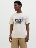 Jack & Jones SS25 Hombre Pack 2 Camisetas de Algodón Mod JJjaxon TEE CREW logo estampado Moda Casual Informal REF 269390 - details 7