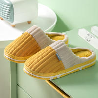 Zapatillas De Casa Para Hombres Y Mujeres Invierno Calientes De Peluche Algodón Con Tacón Alto Suela EVA Zapatos Unisex - details 9