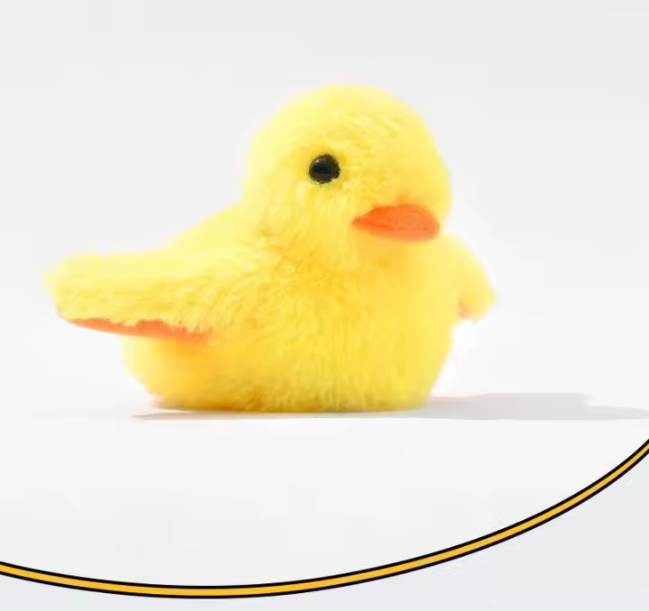 Juguete Interactivo Para Gatos Y Perros Pato Flotante Con Sensor De Vibración Juguete De Peluche Lavable Divertido Para Gatos Y Niños - 1