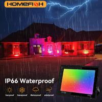Lámpara De Proyección LED RGB IP66 Impermeable 100W 50W 30W 20W 10W Para Iluminación Exterior De Jardín Con Reflector 220V - details 3
