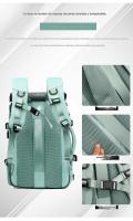 Mochipa de viaje MoChila de Transporte unisex con capacidad para computadora portátil de 18 "MoChila convertible impermeable con compartimento para zapatos (Verde) - details 4
