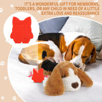 Juguete Interactivo Para Perros Puppy Dog Heartbeat Dinosaurio De Peluche Con Sonido De Corazón Juguetes Para Morder Para Entrenamiento En Caja Y Ayuda Al Sueño - details 0