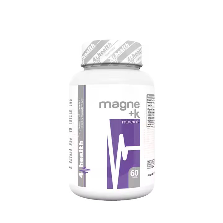4-PRO Nutrition Magnesio y Potasio 60 Tabs Reduce cansancio y fatiga - 1