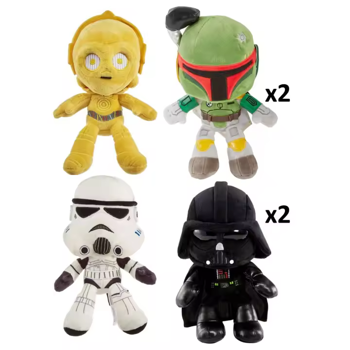 Surtido peluches mattel star wars 20 cm 6 unidades -  Recíbelo en 2-3 días laborables - 1