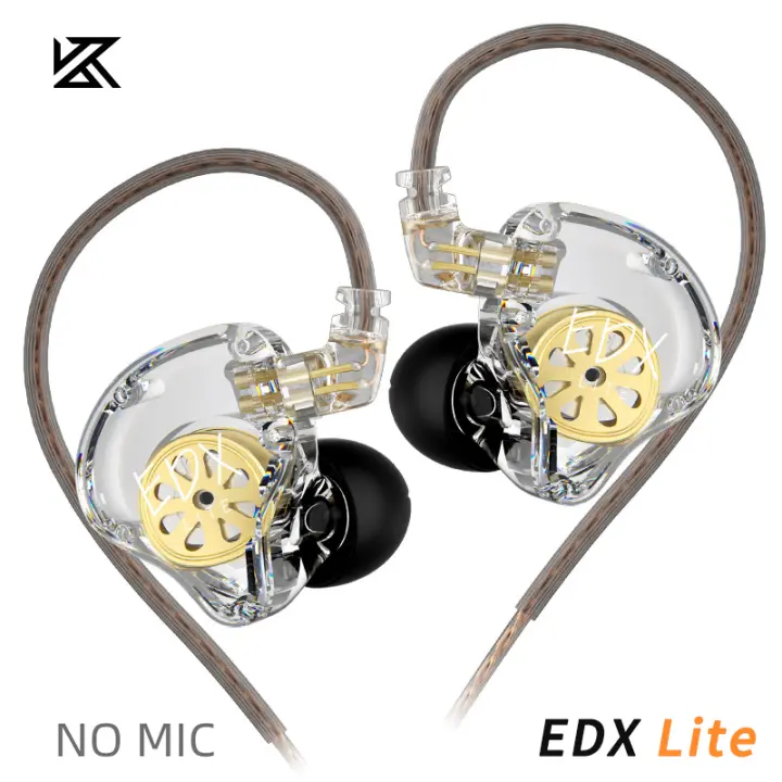Original KZ EDX Pro X/PRO/Lite Dynamic Drive Earphone Hifi Heavy Bass Music Sport Earbuds In Ear Noise Cancelling Wired Headsets - 1