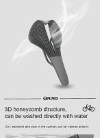 Sillín De Bicicleta RIRO De Fibra De Carbono Para Impresión 3D Ultra-Ligero 138g Con Almohadilla Hueca De Cabeza De Abeja Cómodo Para MTB/Ruta Piezas De Bicicleta - details 6
