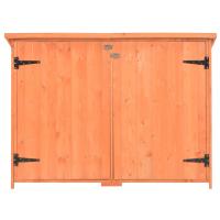 vidaXL Caseta de almacenamiento de jardín de madera 128x42x91 cm - details 2