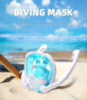 Máscara De Snorkel Con Visión Panorámica De 180° Antiniebla Y Antirreventón De Silicona Top Seco Diversión Subacuática Y Natación Con 2 Snorkels - details 0
