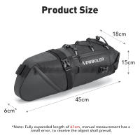 Bolsa De Bicicleta NEWBOLER Impermeable Para MTB Y Carretera 10L Gran Capacidad Plegable Accesorios De Maletero Para Ciclismo - details 1