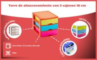 Banner - Torre de almacenamiento con 3 cajones