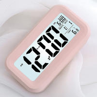 Reloj De Alarma Digital Con Sensor De Temperatura Interior Luz Sensor Desplazamiento De 12/24H Display Retroiluminado Para Dormitorios Escritorio De Oficina - details 10