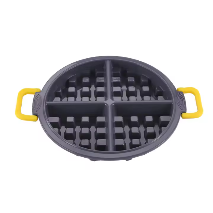 Porcheddu Máquina de gofres Eléctrica para el desayuno, Mini olla para gofres, Horno para pastes, bujas, 350W Machine à Petit Gaufres avec Revêtement Antiadhésif, mini Gofrera Roja 350W - Ideal para Gofres y Wafles-gofrera 3 es - 1