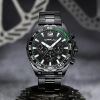 Reloj De Pulsera De Acero Inoxidable CRRJU Para Hombres Estilo Creativo Y Moda Con Dial Luminoso Y Cronógrafo Relogio Masculino - details 11