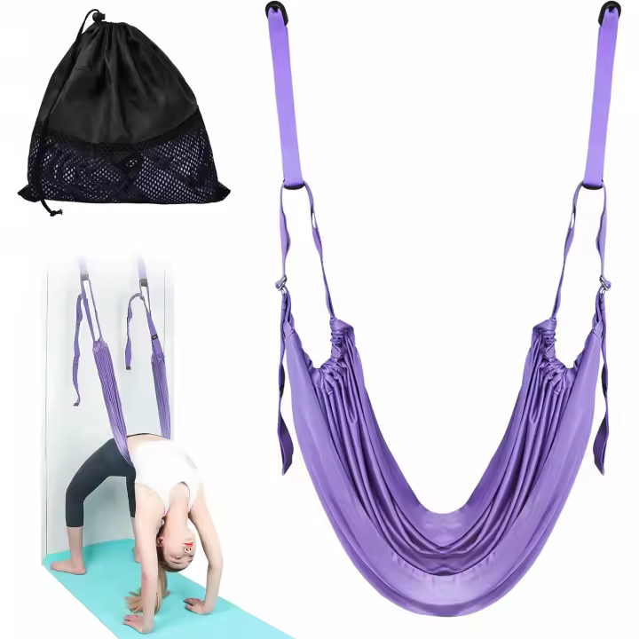 Correa Elástica para Cintura y Espalda, Estirador de Yoga, Correa de Estiramiento para Yoga, Entrenador de Asistencia para Estiramiento de Piernas para Rehabilitación Pilates Ballet Splits Gimnasia - 1