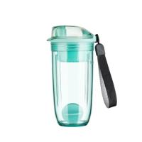 Botella Deportiva De 400ml Con Tapón De Mezclador Y Filtro Para Proteínas Y Té BPA Libre Resistente Al Relleno Durable Para Adultos - details 9