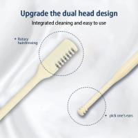 Recortador De Pelo Nasal Portátil Para Hombres Y Mujeres 360 Grados Giratorio Acero Inoxidable ABS Manual Para El Cuidado Personal - details 1
