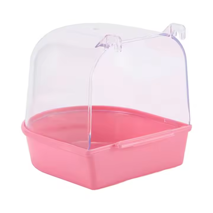 Baño De Pájaro Casa De Baño Para Periquitos Loros Cacatúas Accesorios De Jaula Para Pájaros Budgerigar Lovebirds Baño De Metal Para Pájaros Pequeños - 1