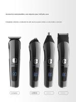 Juego de cortadora de cabello eléctrica, cortadora de cabello eléctrica, cortadora eléctrica multifuncional de cabello graso lavable para todo el cuerpo，Regalos para el día del padre。 - details 7